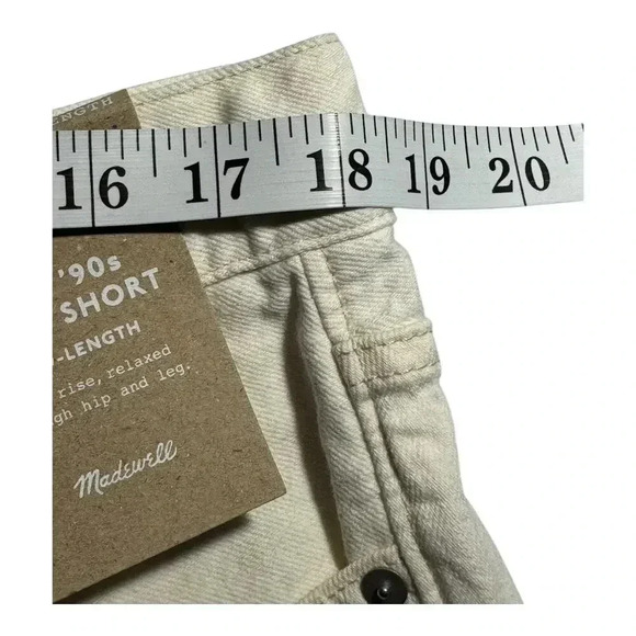 NEW Madewell Women’s Size 12 (31) The '90s Mid-Length Jean Short Vintage Canvas - Picture 6 of 8